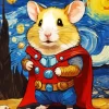 Thor Hamster Van Gogh Diamond Painting