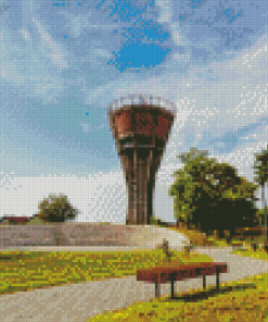 Vukovar Water Tower Diamond Painting