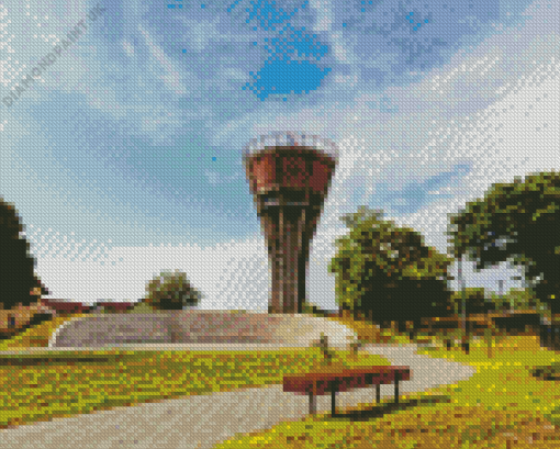 Vukovar Water Tower Diamond Painting