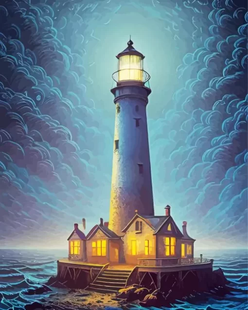 Abandoned Lighthouse Diamond Painting