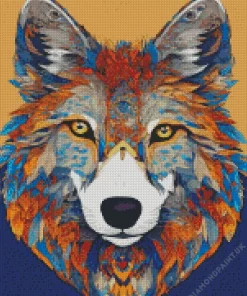 Aboriginal Wolf Diamond Painting