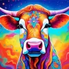 Abstract Art Cow Diamond Painting