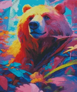 Abstract Bear Diamond Painting