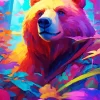 Abstract Bear Diamond Painting