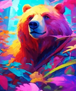 Abstract Bear Diamond Painting