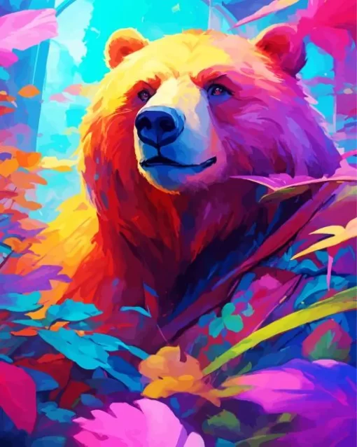 Abstract Bear Diamond Painting