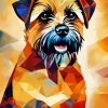 Abstract Brown Schnauzer Diamond Painting