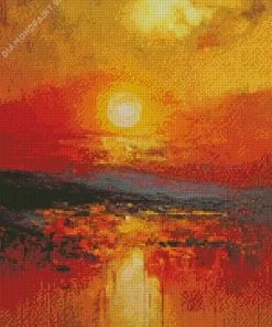 Abstract Evening Sunset Art Diamond Painting