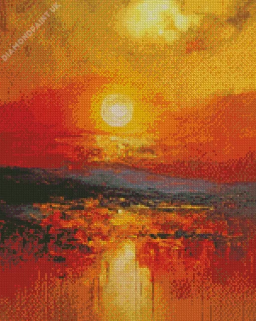 Abstract Evening Sunset Art Diamond Painting