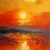 Abstract Evening Sunset Art Diamond Painting