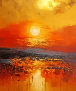 Abstract Evening Sunset Art Diamond Painting