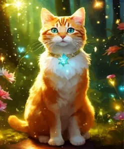 Aesthetic Fantasy Cat Diamond Painting