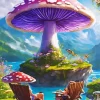 Aesthetic Fantasy Mushroom Diamond Painting