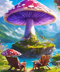 Aesthetic Fantasy Mushroom Diamond Painting