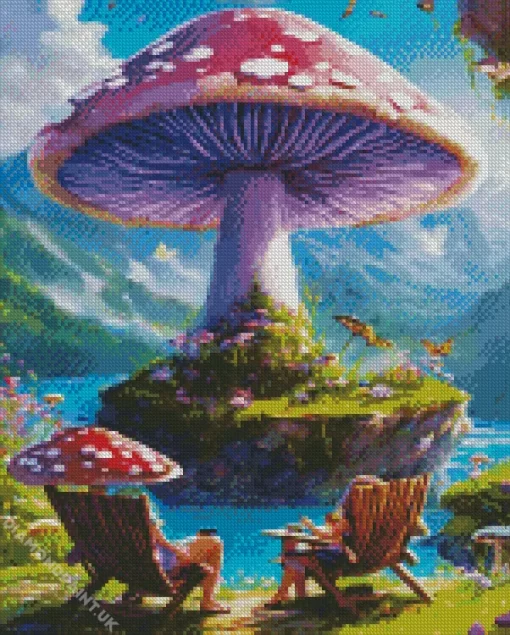 Aesthetic Fantasy Mushroom Diamond Painting