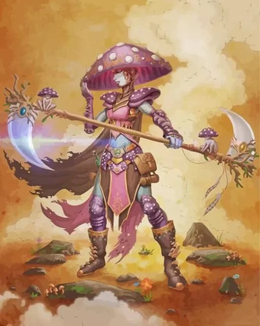 Aesthetic Fungal Warrior Diamond Painting