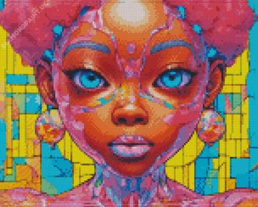 Aesthetic Funky Face Diamond Painting