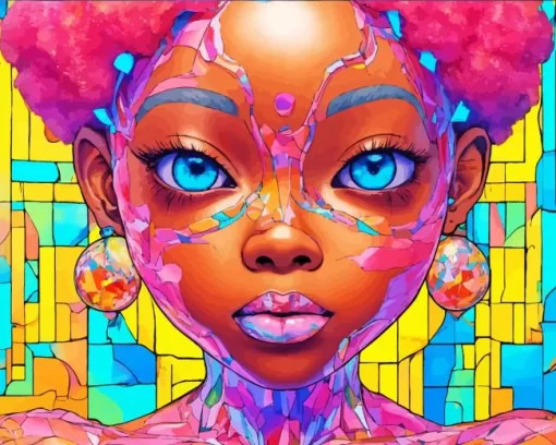 Aesthetic Funky Face Diamond Painting