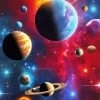 Aesthetic Galaxy Planets Diamond Painting