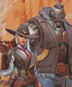 Ashe And Bob Diamond Painting