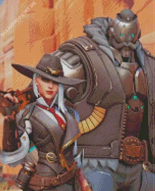 Ashe And Bob Diamond Painting