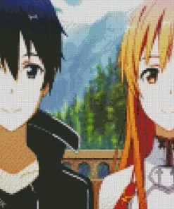 Asuna And Kirigaya Diamond Painting