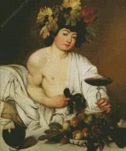 Bacchus By Caravaggio Diamond Painting