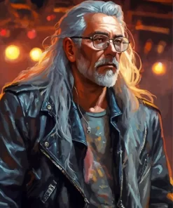 Badass Old Man Diamond Painting