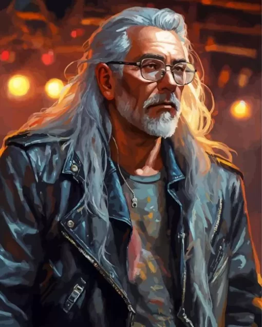 Badass Old Man Diamond Painting