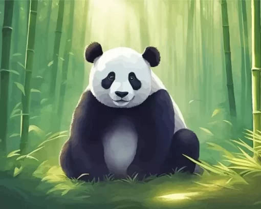 Bamboo Panda Diamond Painting