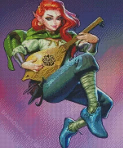 Bard Girl Diamond Painting