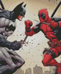 Batman And Deadpool Diamond Painting