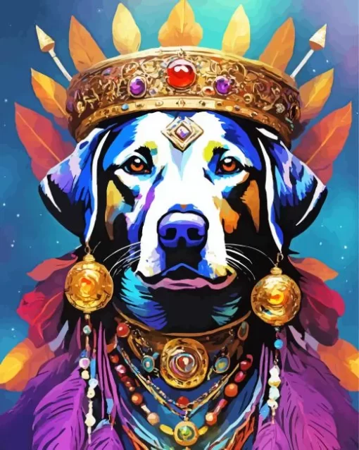 Beagle Hound King Diamond Painting