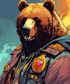 Bear Gangster Diamond Painting