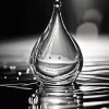 Black Water Drop Reflection Diamond Painting