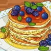 Blackberries Pancake Diamond Painting