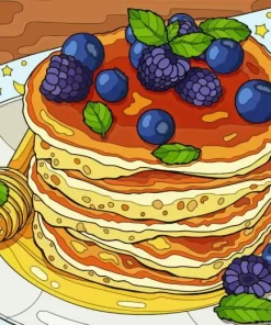 Blackberries Pancake Diamond Painting