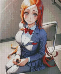 Bleach Ichigo Girlfriend Orihime Inoue Diamond Painting