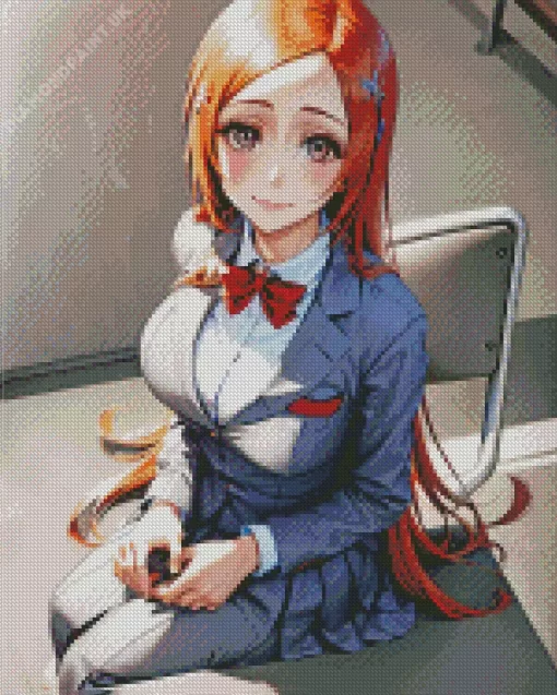 Bleach Ichigo Girlfriend Orihime Inoue Diamond Painting