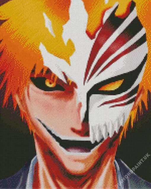 Bleach Ichigo Half Hollow Diamond Painting