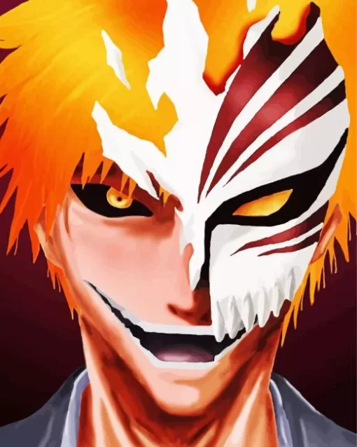 Bleach Ichigo Half Hollow Diamond Painting