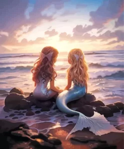 Blond Mermaids Diamond Painting