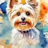 Blond Morkie Art Diamond Painting