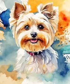 Blond Morkie Art Diamond Painting