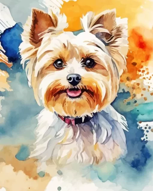 Blond Morkie Art Diamond Painting