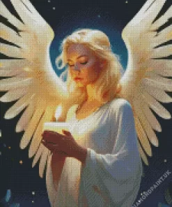 Blonde Angel Diamond Painting