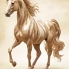 Blonde Arabian Horse Diamond Painting