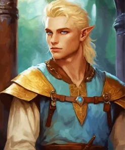 Blonde Male Elf Diamond Painting