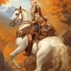 Blonde Woman And Horse Diamond Painting