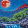 Blood Moon Diamond Painting